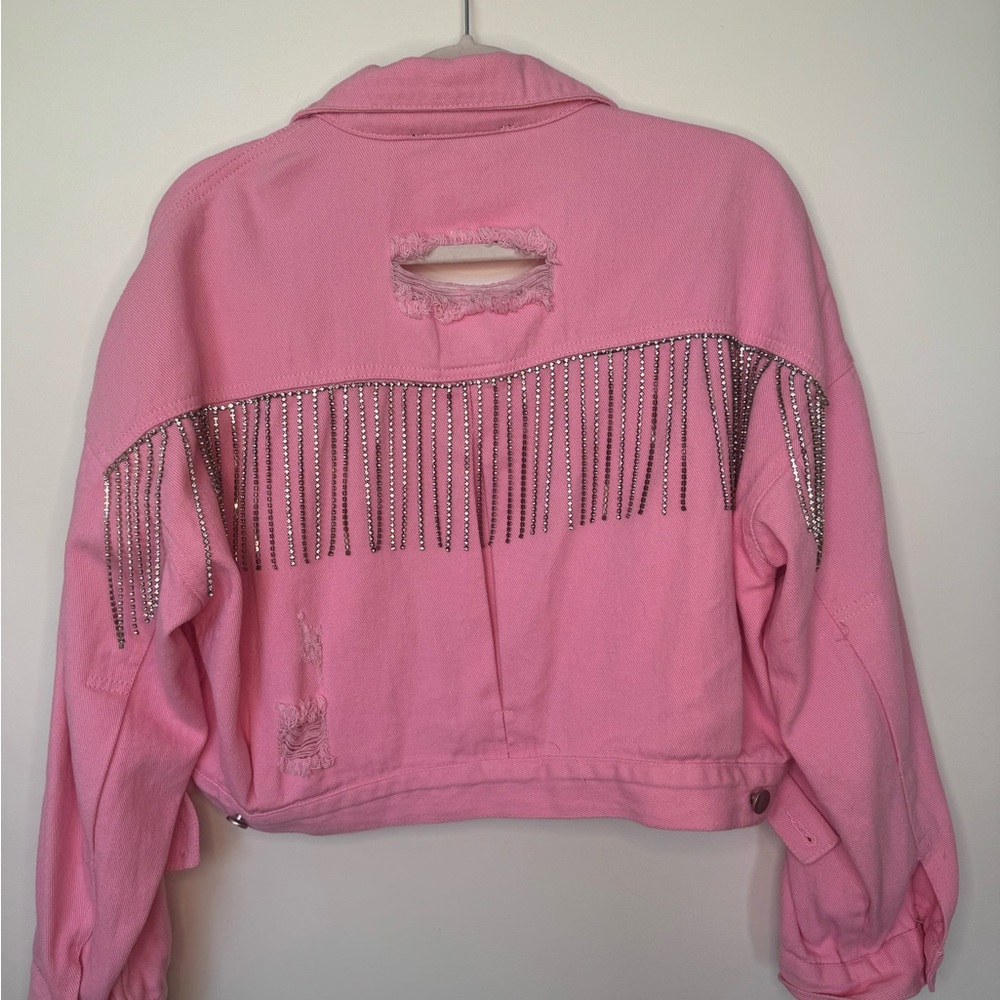 Pink Fringe Jacket